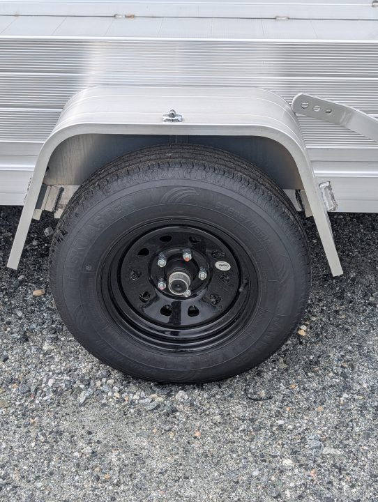 New 2026 Aluma 7810ES Solid Sides and Gate Utility Trailer