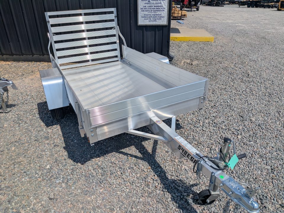 New 2027 Aluma 548 w/ 12" Solid Sides and Tailgate Utility Trailer