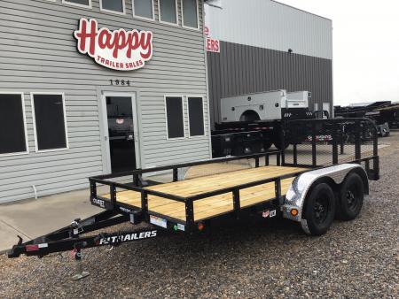 New 2027 PJ 77 x14' Tandem Axle Utility Trailer - UK