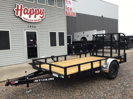 New 2027 PJ 77 x12' Single Axle Utility Trailer - U7