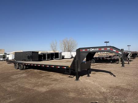 New 2026 Delco Trailers 40' Gooseck 34,500LB Deckover Trailer