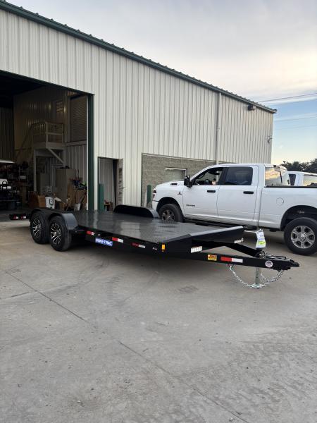 New 2026 Sure-Trac 7x20 (16+4) Steel Deck Car Hauler