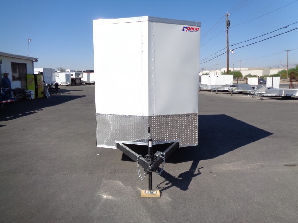 New 2027 Pace American - Out Back DLX - 6x12 V-Nose Tandem Axle 7k Cargo Trailer w/ Rear Ramp Door