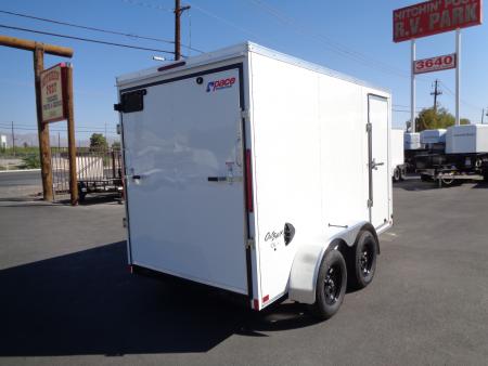 New 2027 Pace American - Out Back DLX - 6x12 V-Nose Tandem Axle 7k Cargo Trailer w/ Rear Ramp Door