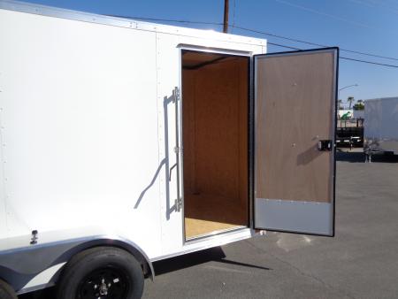 New 2027 Pace American - Out Back DLX - 6x12 V-Nose Tandem Axle 7k Cargo Trailer w/ Rear Ramp Door