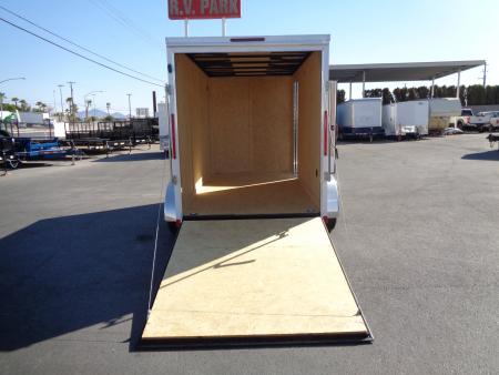 New 2027 Pace American - Out Back DLX - 6x12 V-Nose Tandem Axle 7k Cargo Trailer w/ Rear Ramp Door