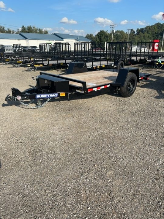 New 2026 Sure-Trac 77'x12 SIngle Axle TIlt Equipment Trailer