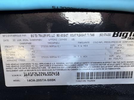 New 2025 BIG TEX TRAILERS 14OA-20 Deckover Trailer