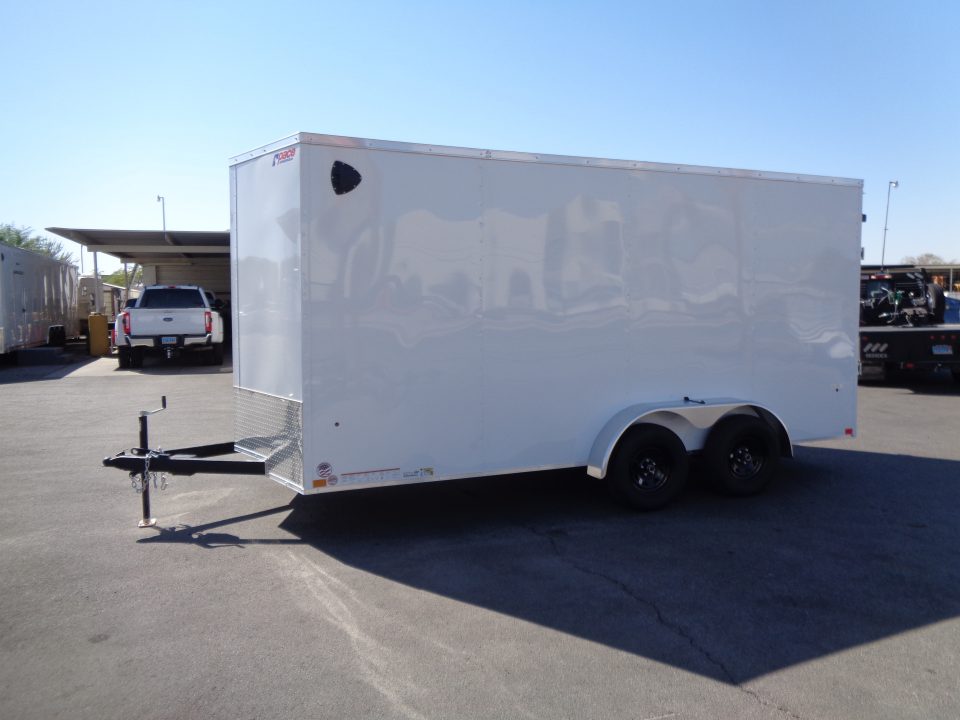 New 2027 Pace American * KP-DX8416-070 * 7x16 Enclosed Cargo Trailer w/ Rear Ramp Door (7K GVWR)