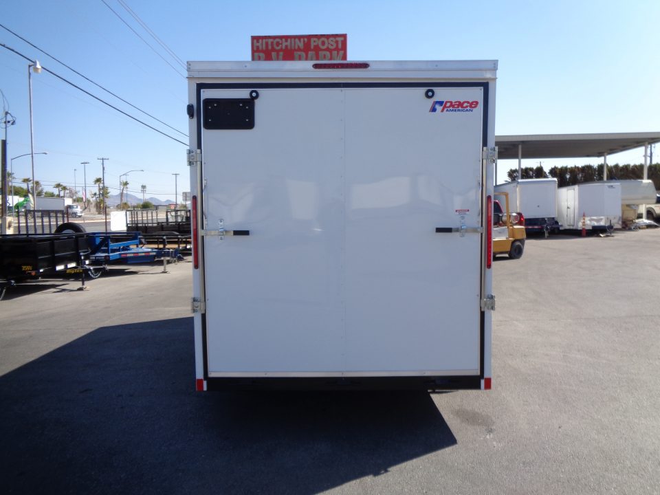 New 2027 Pace American * KP-DX8416-070 * 7x16 Enclosed Cargo Trailer w/ Rear Ramp Door (7K GVWR)