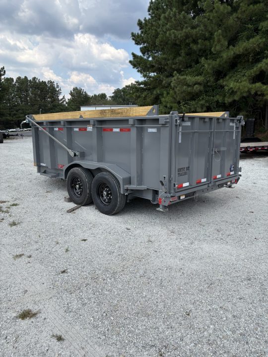 New 2027 Diamond C 82x14' Dump, 44" Sides, 7 Gauge, 3-Way Gate, Ramps LPT207