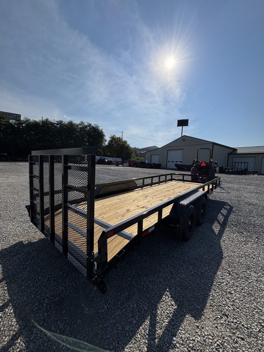 New 2027 Sure-Trac 7x20 (18+2) Fully Tubular Beavertail Utility Trailer