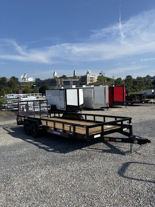 New 2027 Sure-Trac 7x20 (18+2) Fully Tubular Beavertail Utility Trailer
