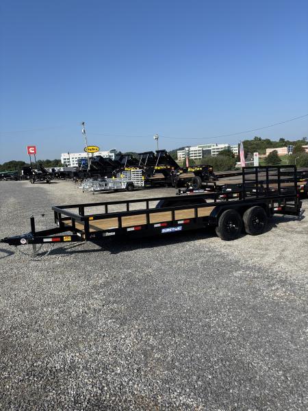 New 2027 Sure-Trac 7x20 (18+2) Fully Tubular Beavertail Utility Trailer