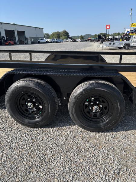 New 2027 Sure-Trac 7x20 (18+2) Fully Tubular Beavertail Utility Trailer