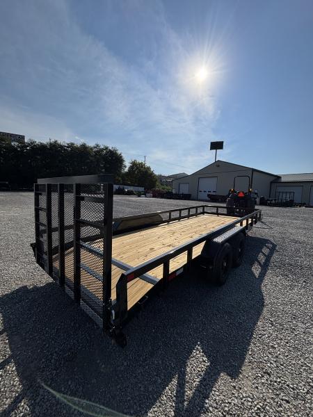 New 2027 Sure-Trac 7x20 (18+2) Fully Tubular Beavertail Utility Trailer