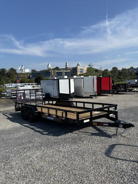 New 2027 Sure-Trac 7x20 (18+2) Fully Tubular Beavertail Utility Trailer