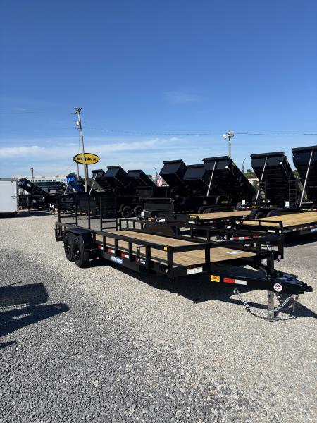 New 2027 Sure-Trac 7x20 (20+2) Fully Tubular Beavertail Utility Trailer