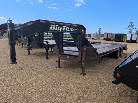 Used 2017 Big Tex Trailers 102 x 20 +5 Gooseneck with 22K GVWR Deckover Trailer