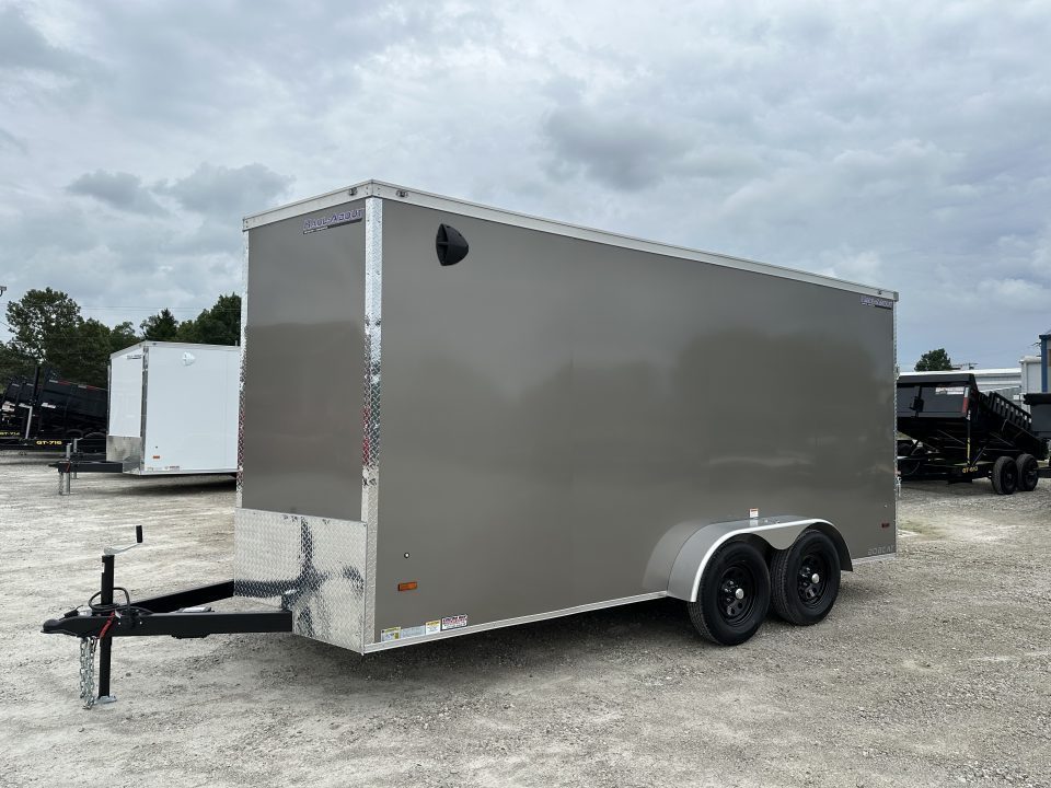 New 2027 HAUL-ABOUT 7x14 BOBCAT with 6" extra height, poly silver