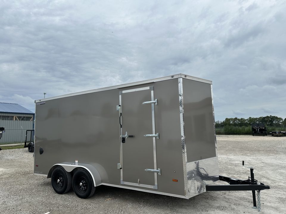 New 2027 HAUL-ABOUT 7x14 BOBCAT with 6" extra height, poly silver