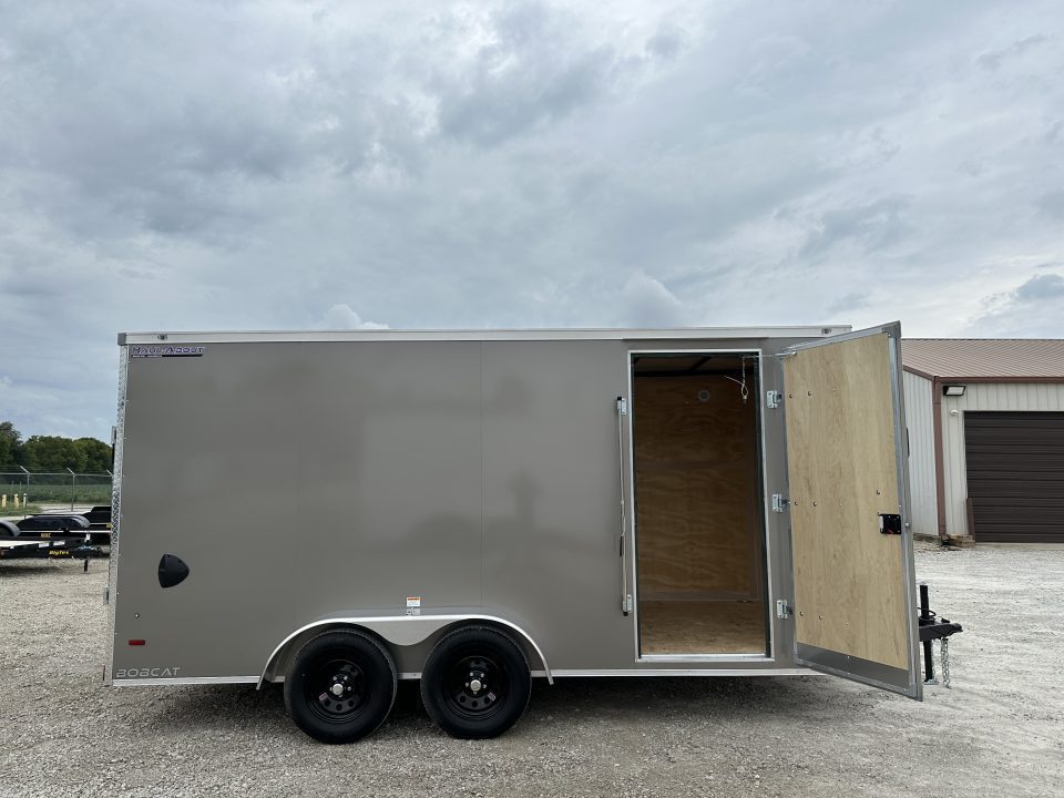 New 2027 HAUL-ABOUT 7x14 BOBCAT with 6" extra height, poly silver