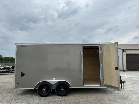 New 2027 HAUL-ABOUT 7x14 BOBCAT with 6" extra height, poly silver