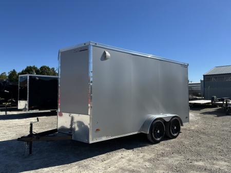 New 2027 HAUL-ABOUT 7x14 BOBCAT with 6  extra height, poly silver