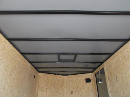 New 2027 Covered Wagon Trailers 7x12 Cargo Trailer / Enclosed Trailer / Motorcycle Trailer / 7ft Interior / Extra Wide Ramp / RV Side Door / .080 Charcoal Gray / Black Out Package