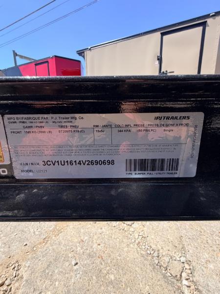 New 2027 PJ Trailers 7K 12' X 72" Single Axle Channel Utility Utility Trailer