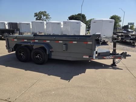 New 2027 H&H Trailers 83x14 Industrial 14K Scissor Dump Trailer