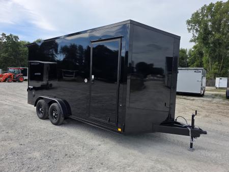 New 2027 Formula Trailers 7.5X16 UTV SXS SCREWLESS 080 BLACKOUT TRIM GOLF CART 7.5 X 16 Cargo / Enclosed Trailer