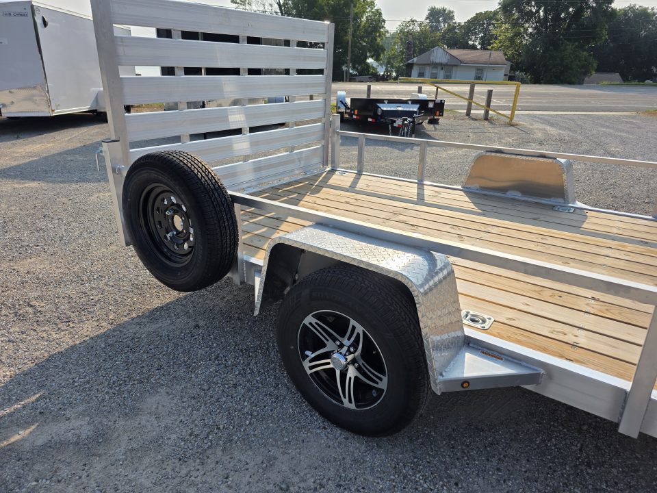 New 2026 Stealth Trailers ALUMINUM 7X14 OPEN *BRAKES* ALUMINUM WHEELS SPARE TIRE 7 X 14 Utility Trailer