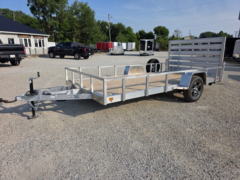 New 2026 Stealth Trailers ALUMINUM 7X14 OPEN *BRAKES* ALUMINUM WHEELS SPARE TIRE 7 X 14 Utility Trailer