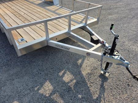 New 2026 Stealth Trailers ALUMINUM 7X14 OPEN *BRAKES* ALUMINUM WHEELS SPARE TIRE 7 X 14 Utility Trailer