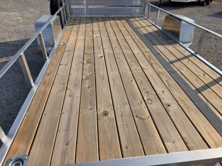 New 2026 Stealth Trailers ALUMINUM 7X14 OPEN *BRAKES* ALUMINUM WHEELS SPARE TIRE 7 X 14 Utility Trailer