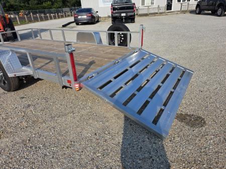 New 2026 Stealth Trailers ALUMINUM 7X14 OPEN *BRAKES* ALUMINUM WHEELS SPARE TIRE 7 X 14 Utility Trailer