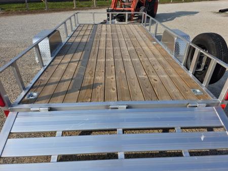 New 2026 Stealth Trailers ALUMINUM 7X14 OPEN *BRAKES* ALUMINUM WHEELS SPARE TIRE 7 X 14 Utility Trailer