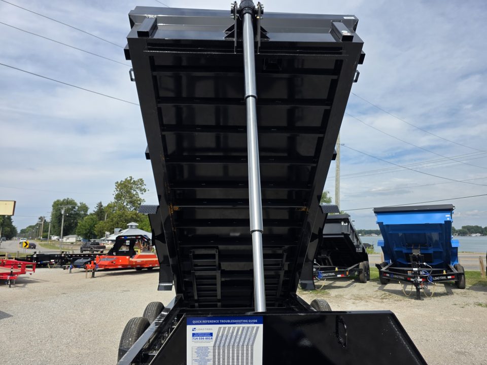 New 2027 Load Trail 83X16 14K TELESCOPIC DUMP TRAILER 24" SIDE 7 GAUGE FLOOR COMMERCIAL 83 X 16 Dump Trailer