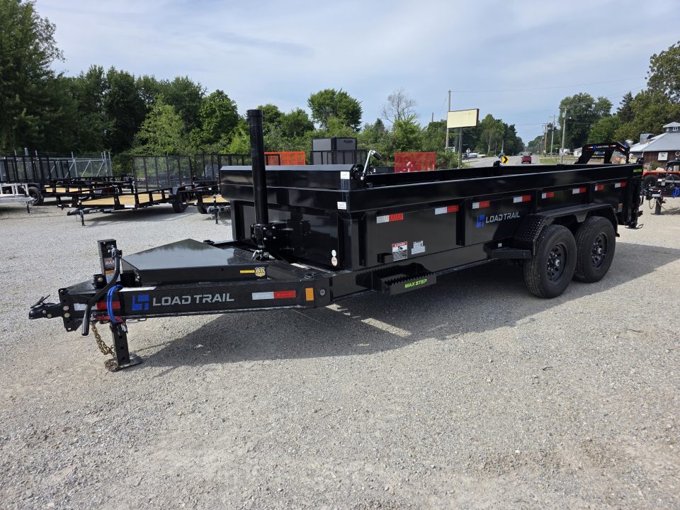 New 2027 Load Trail 83X16 14K TELESCOPIC DUMP TRAILER 24" SIDE 7 GAUGE FLOOR COMMERCIAL 83 X 16 Dump Trailer