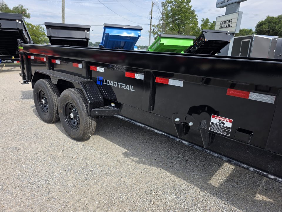 New 2027 Load Trail 83X16 14K TELESCOPIC DUMP TRAILER 24" SIDE 7 GAUGE FLOOR COMMERCIAL 83 X 16 Dump Trailer