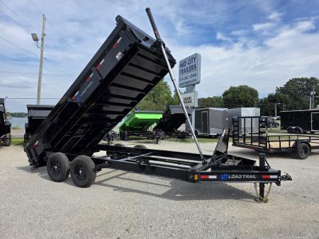 New 2027 Load Trail 83X16 14K TELESCOPIC DUMP TRAILER 24  SIDE 7 GAUGE FLOOR COMMERCIAL 83 X 16 Dump Trailer
