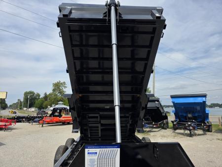 New 2027 Load Trail 83X16 14K TELESCOPIC DUMP TRAILER 24" SIDE 7 GAUGE FLOOR COMMERCIAL 83 X 16 Dump Trailer