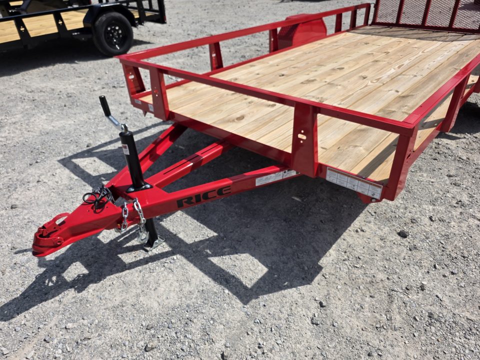 New 2026 Rice Trailers 76X14 6'4X14 SXS QUAD ATV UTV GOLF CART MOWER Utility Trailer