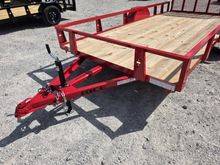 New 2026 Rice Trailers 76X14 6'4X14 SXS QUAD ATV UTV GOLF CART MOWER Utility Trailer