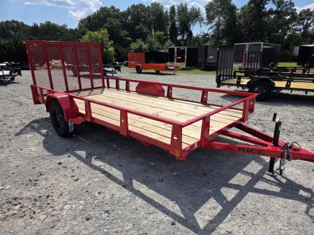 New 2026 Rice Trailers 76X14 6'4X14 SXS QUAD ATV UTV GOLF CART MOWER Utility Trailer