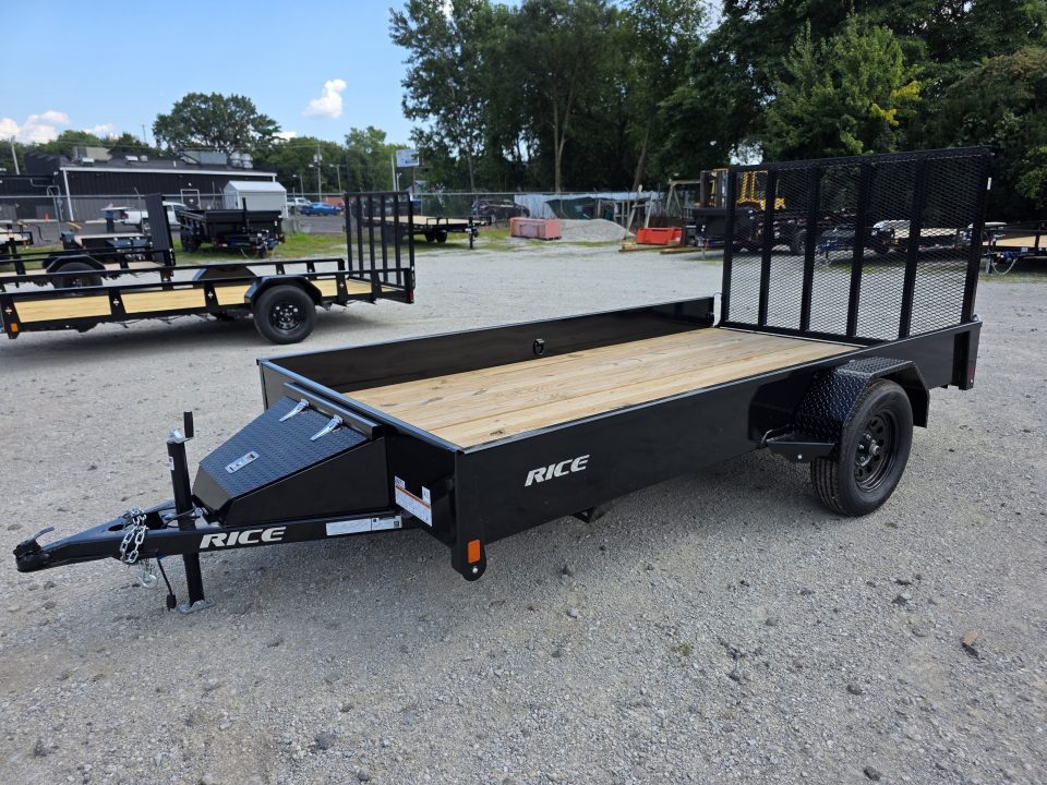 New 2026 Rice Trailers 76X14 6'4X12 SXS QUAD ATV UTV GOLF CART MOWER Utility Trailer