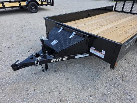 New 2026 Rice Trailers 76X14 6'4X12 SXS QUAD ATV UTV GOLF CART MOWER Utility Trailer