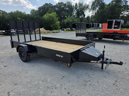 New 2026 Rice Trailers 76X14 6'4X12 SXS QUAD ATV UTV GOLF CART MOWER Utility Trailer