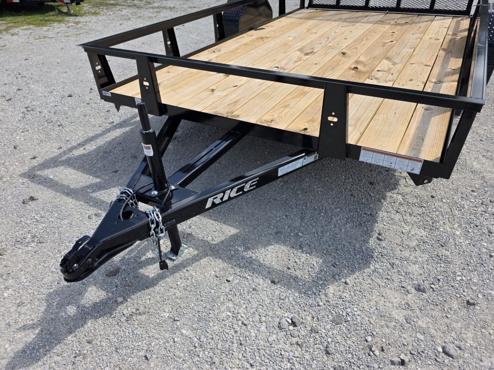 New 2026 Rice Trailers 82X12 6'10X12 SXS QUAD ATV UTV GOLF CART MOWER Utility Trailer